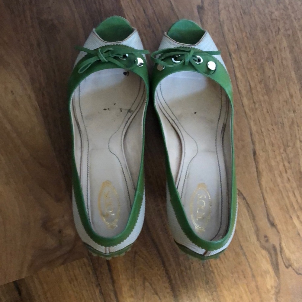 Tods high heel peep toe